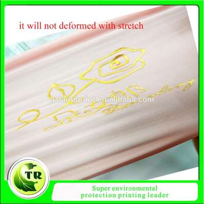 Strong stretching 3D thick silicon transfer printed logo