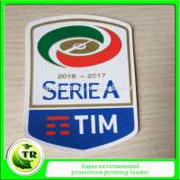 Custom embossed silicone heat transfer leather label of serie A