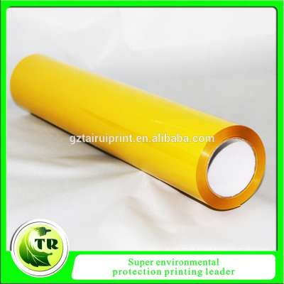 High quality PU heat transfer film vinyl in yellow color